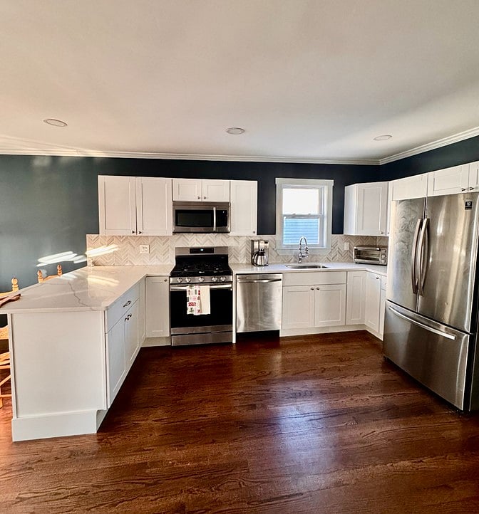This is the shared kitchen.