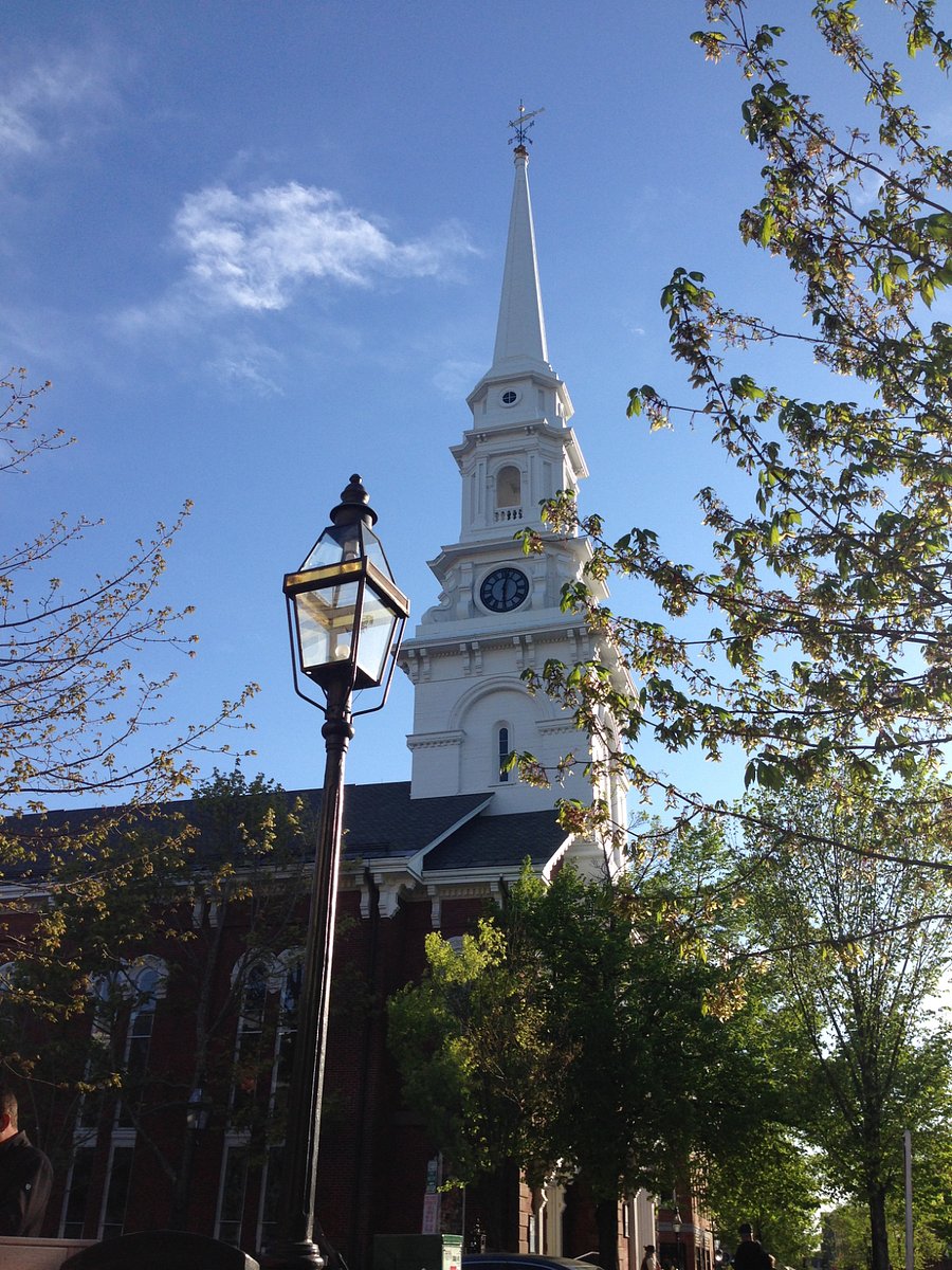 Market Square, Portsmouth. It's a walkable city, hip and historic, fun stuff to do, amazing culinary scene.