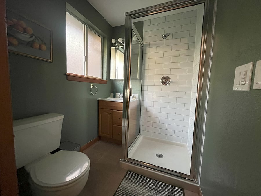Updated smaller bathroom