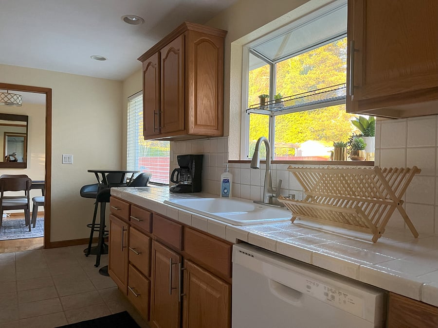 Fully stocked kitchen