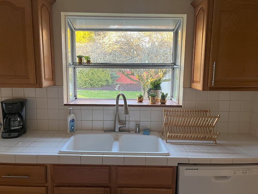 Fully stocked kitchen