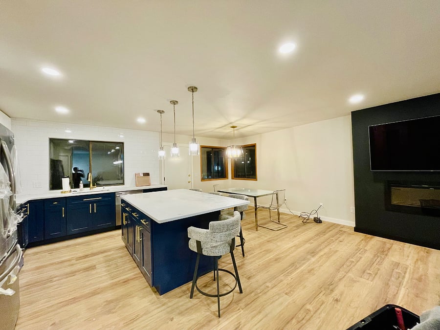 Kitchen and Living Room