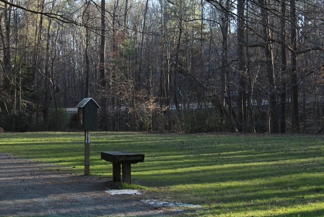 Field with Little Library Book Exchange