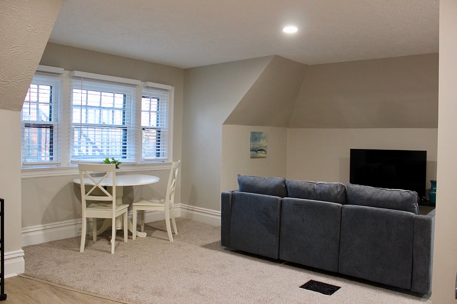 Step into the cozy living room