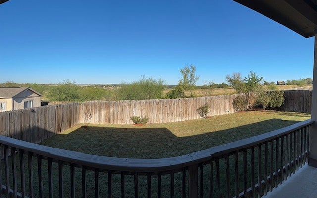 Private and expansive view from back deck