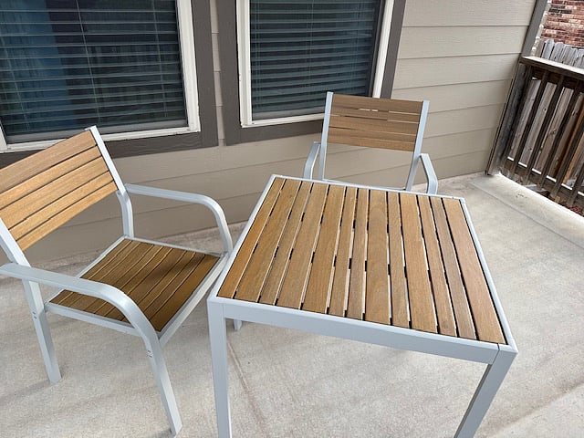 Back deck with seating, and new gas BBQ