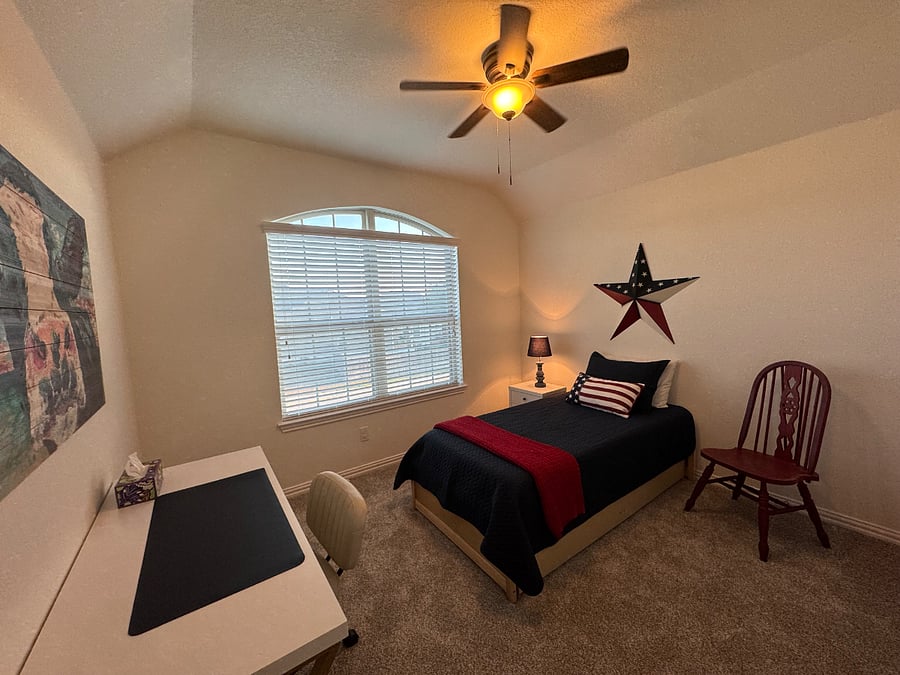 Third bedroom doubles as private office. Quiet, bright and comfortable