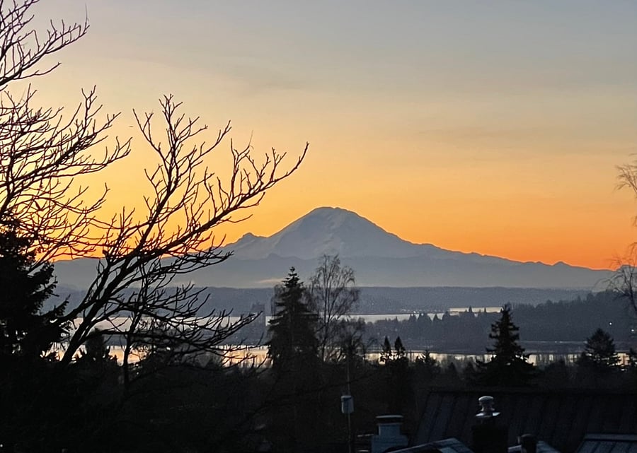 our winter morning sunrise