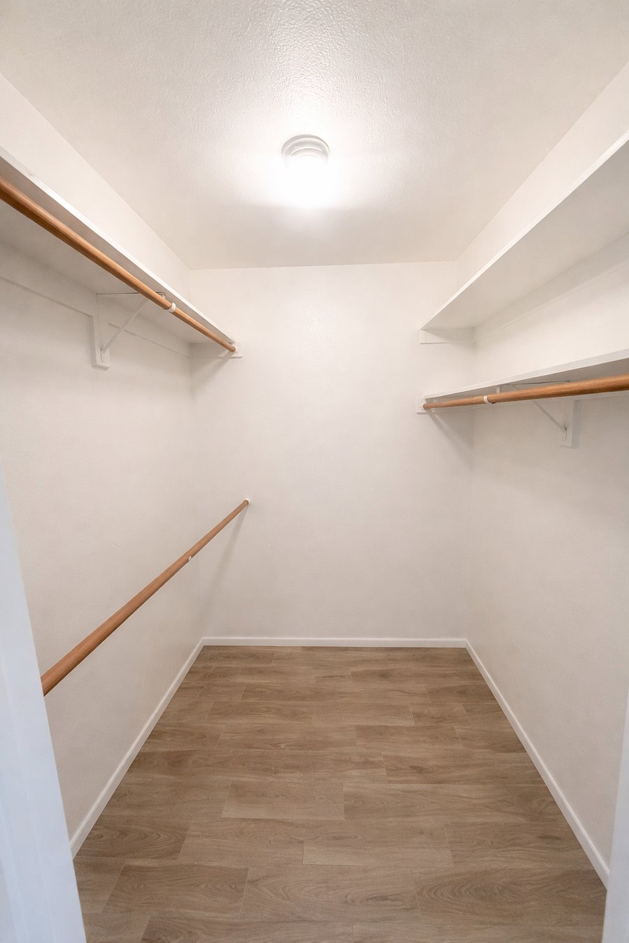 Spacious walk-in closet