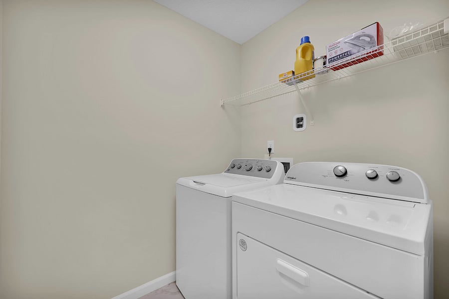 Upstairs laundry room