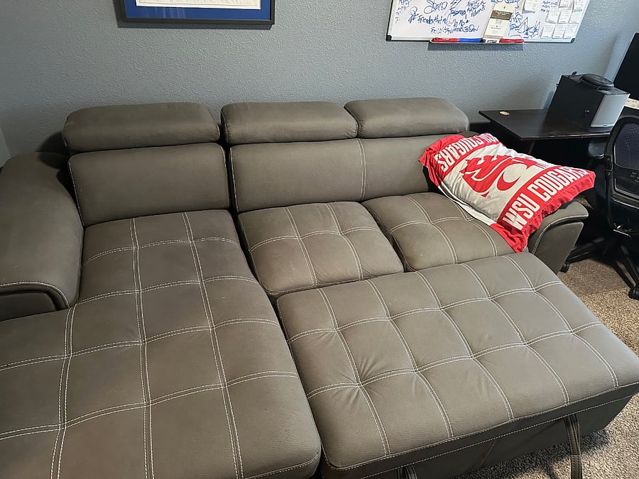 Office Couch to a bed