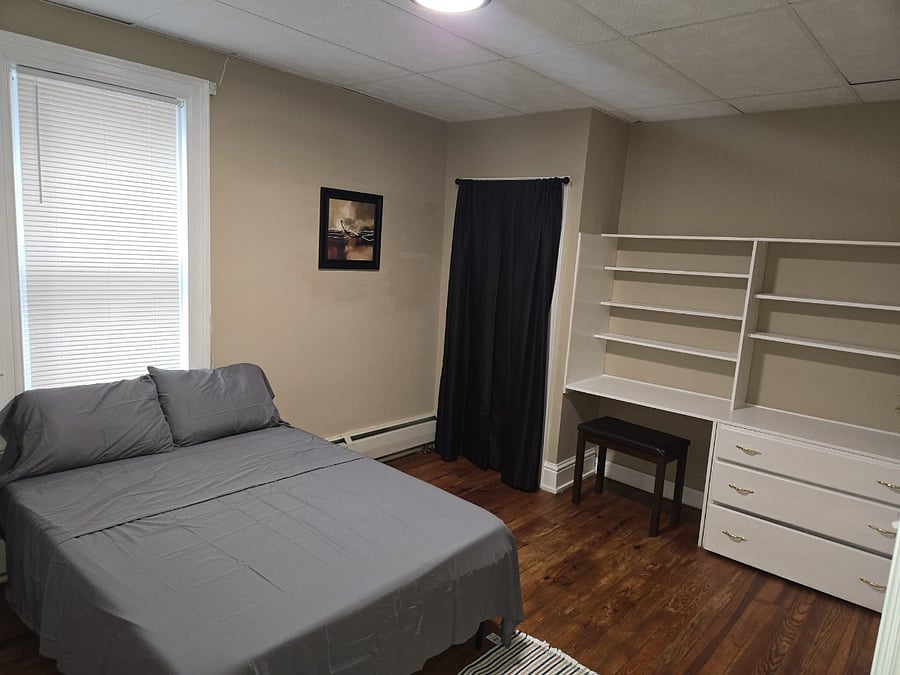 Expect a comfortable bed, night table, chair, mini fridge, and a dedicated workspace. High-speed WiFi and laundry access are included. The rooms are thoughtfully decorated with modern touches and provide a clean, welcoming environmentperfect for relaxing or getting work done.