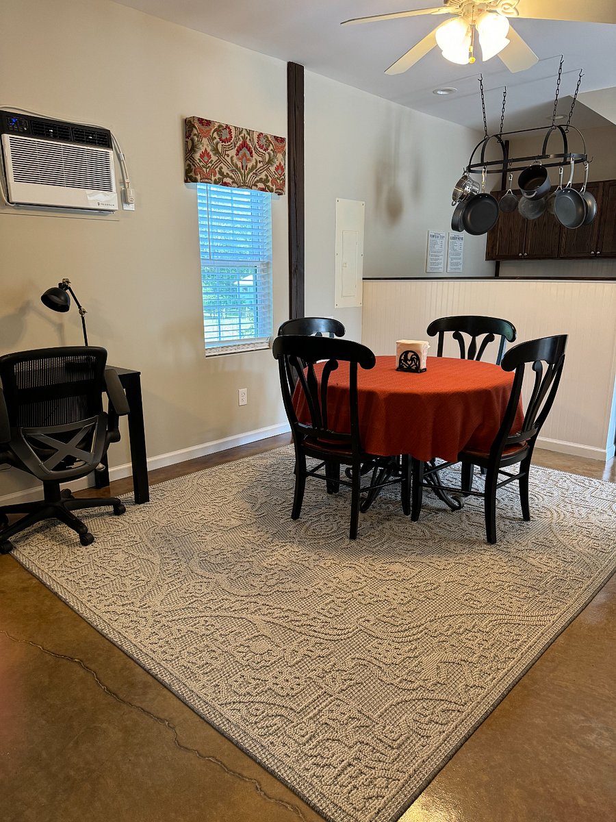 Dining Area for four, plus a desk and chair for computer work.