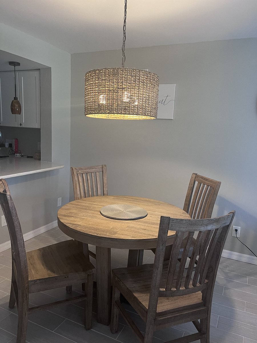 Dining room off of kitchen and living room.  Open space!