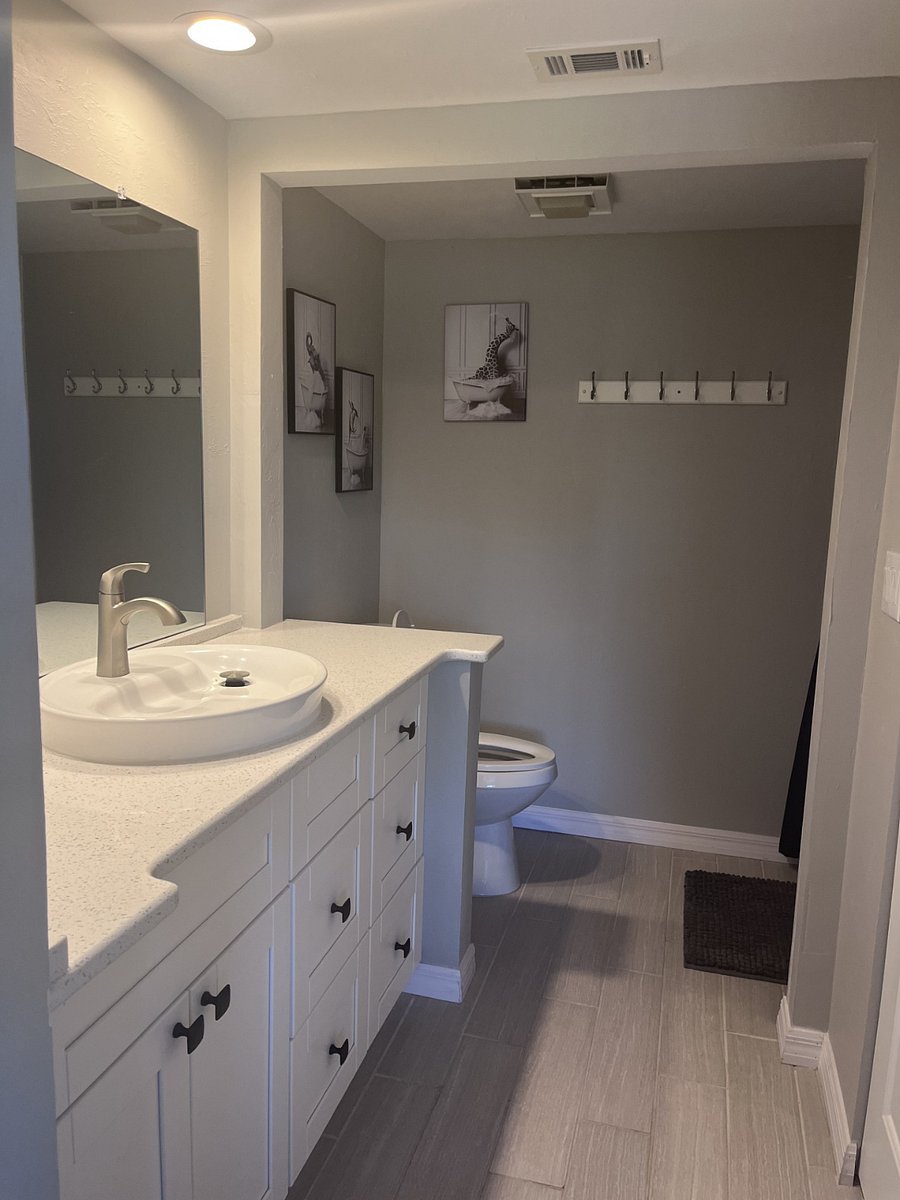 Primary attached bathroom.  Shower in primary bathroom