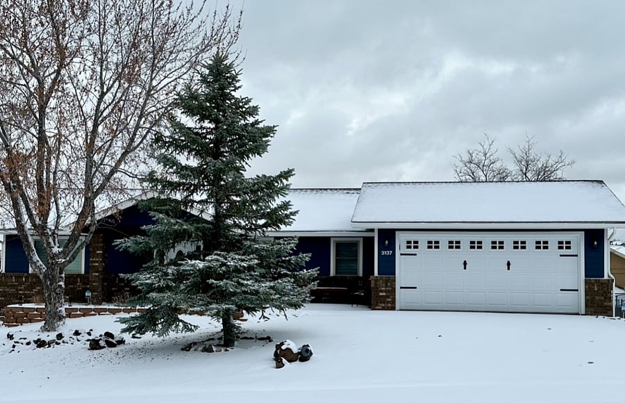 Picture snow white in December, comes and melts with in days