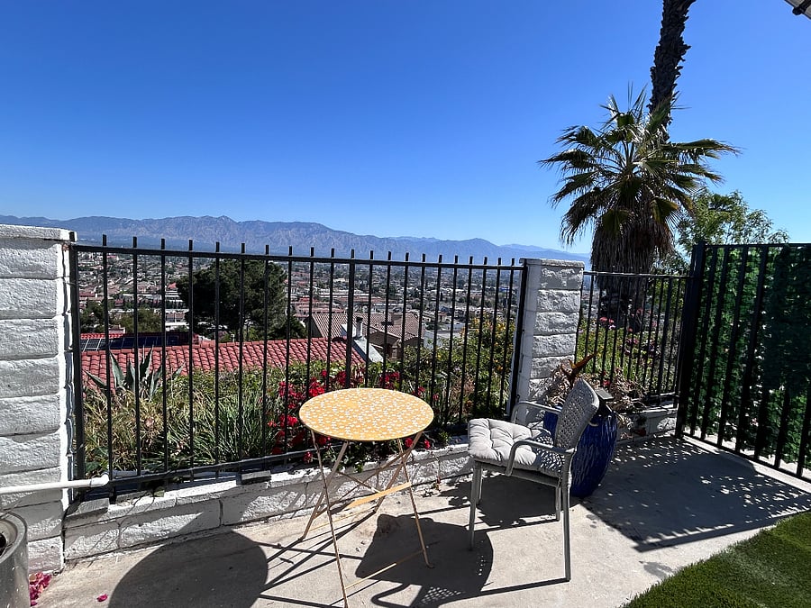 Private fenced in patio