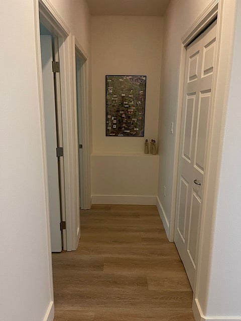 Entry from garage.