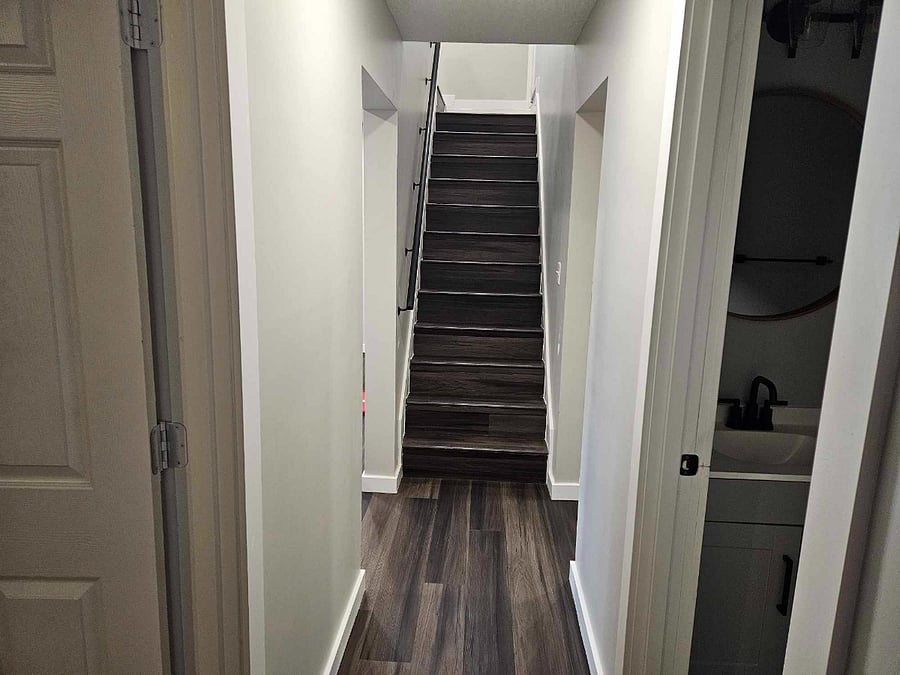 Main Floor Hallway (standing in the second bedroom)