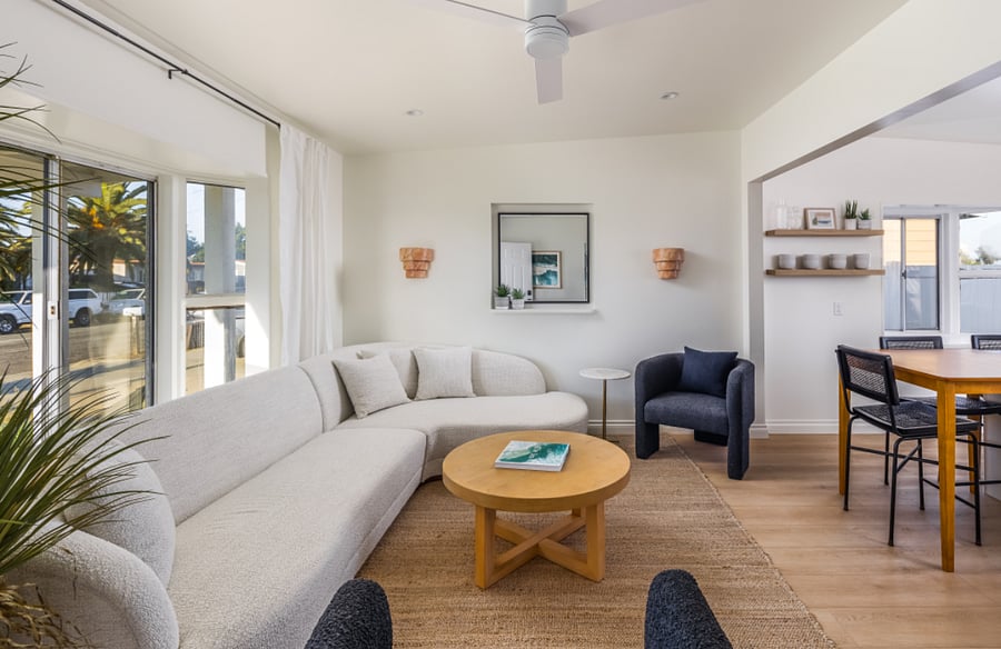 Light and bright open living room