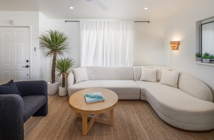 Light and bright open living room