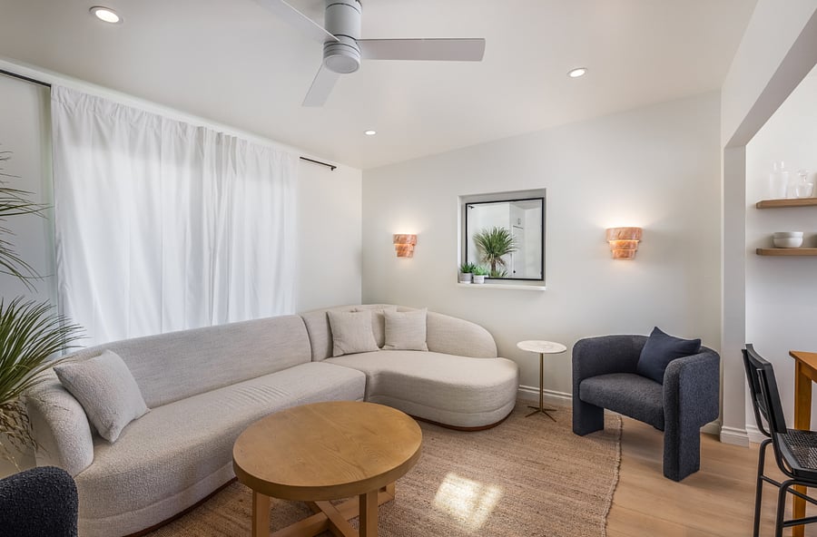 Light and bright open living room