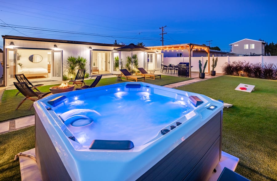 Jacuzzi well maintained and serviced once a week