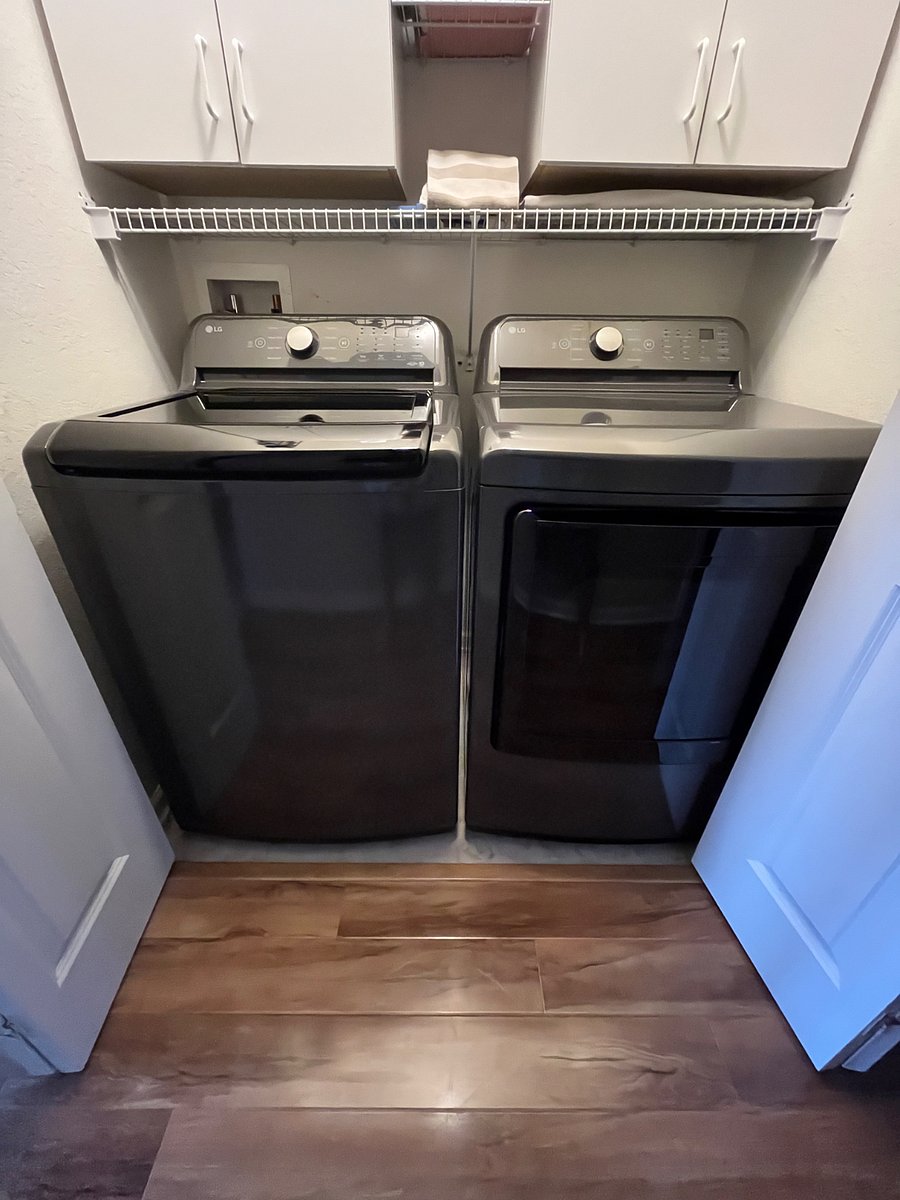 Laundry in unit.