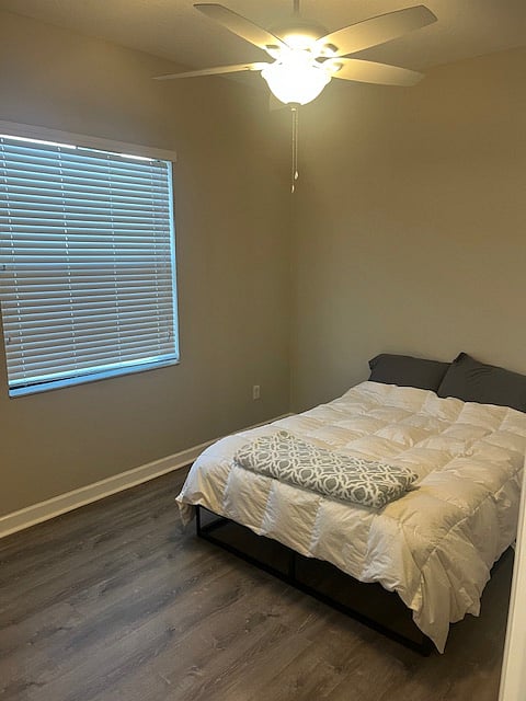 First bdrm to immediate Left upon entering home