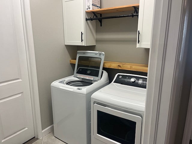 Brand new washer and dryer! Just off the 3rd bdrm when coming out. Door to Left of pic is locked as MBR off limits.
