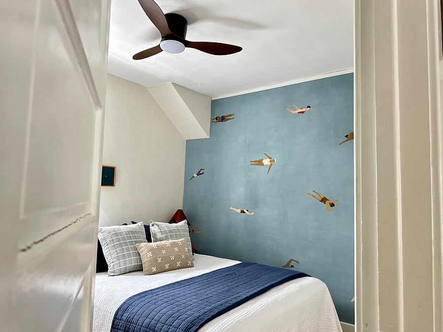 Downstairs bedroom. Has large closet with plenty of storage.
