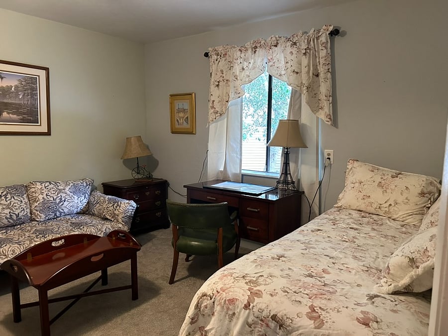 Second bedroom two with couch that converts to single futon