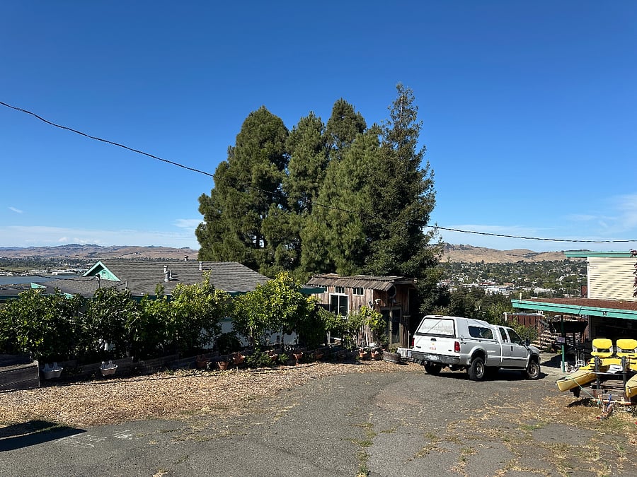 Ample offstreet parking, with a view!
