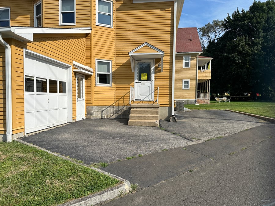 Off street parking for upper unit is the right side of the driveway (garage not included)