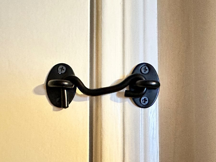 An additional interior latch ensures enhanced privacy during your stay.