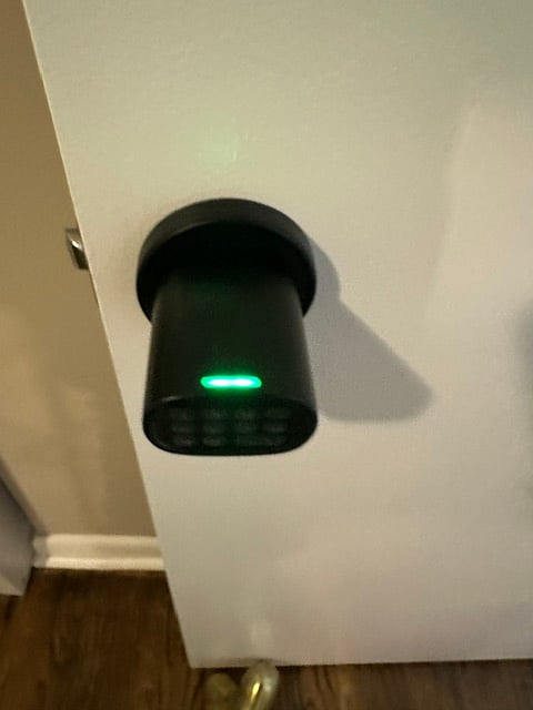 Electronic security lock on each bedroom