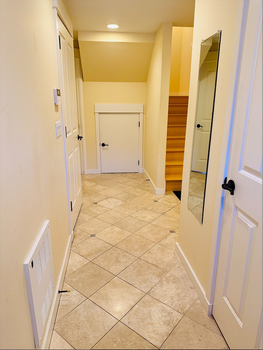Hallway entrance to townhouse