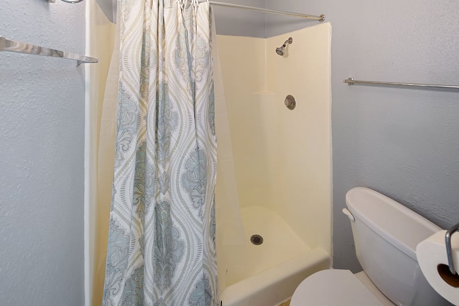 This bathroom is part of the master ensuite.
