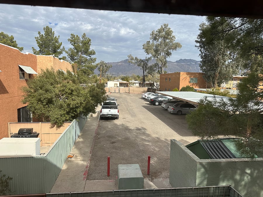 Secondary bedroom view of the Catalina Mountains.