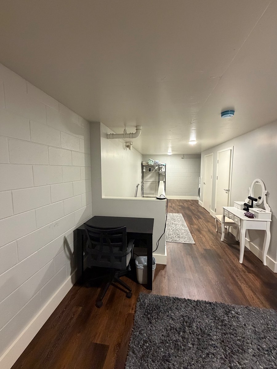 Dedicated work space & vanity