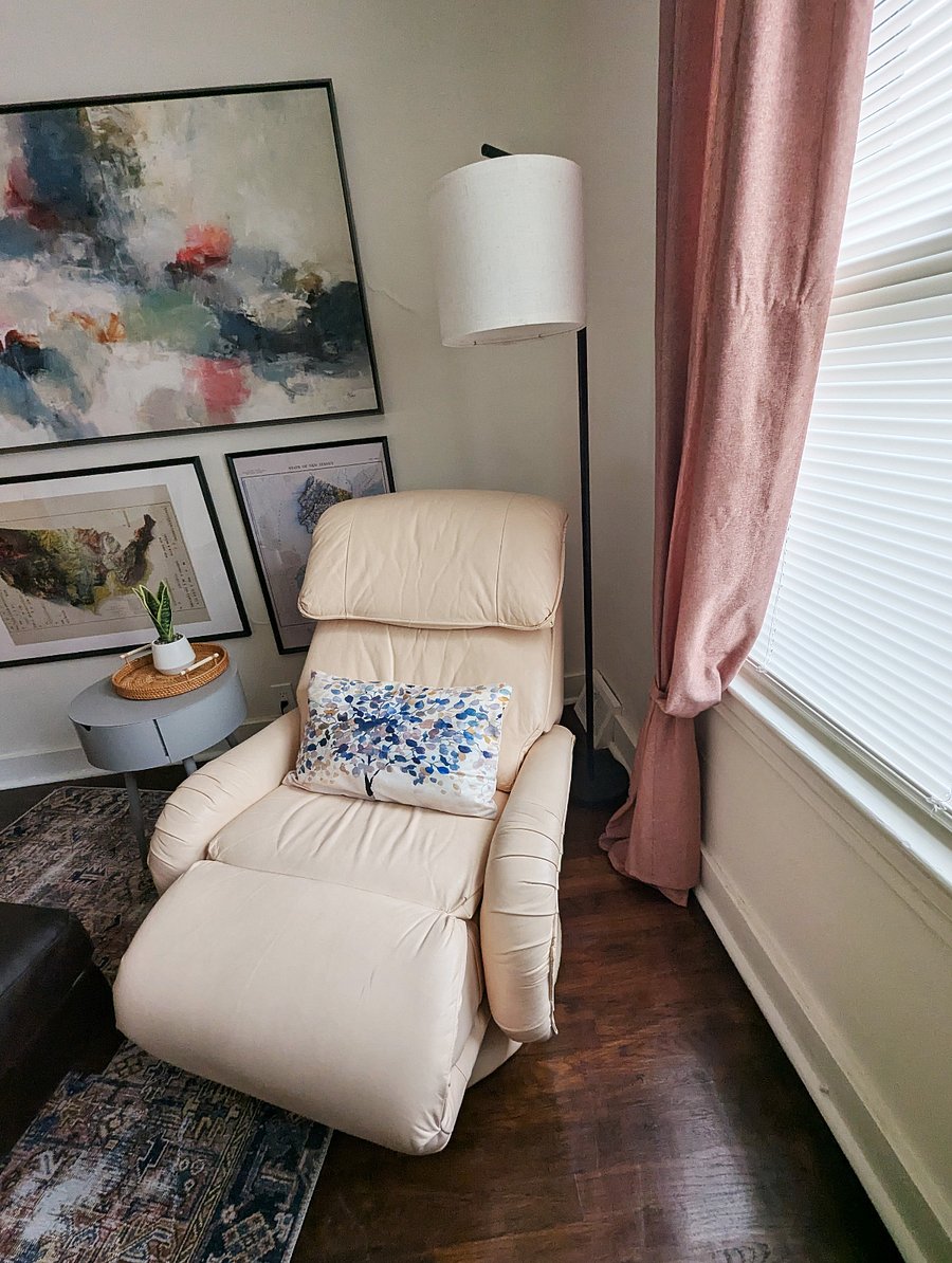 Leather Swivel Recliner