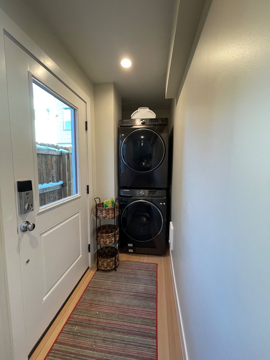 Samsung washer and dryer inside unit 