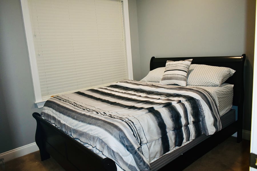Bedroom 1 with smart door lock 