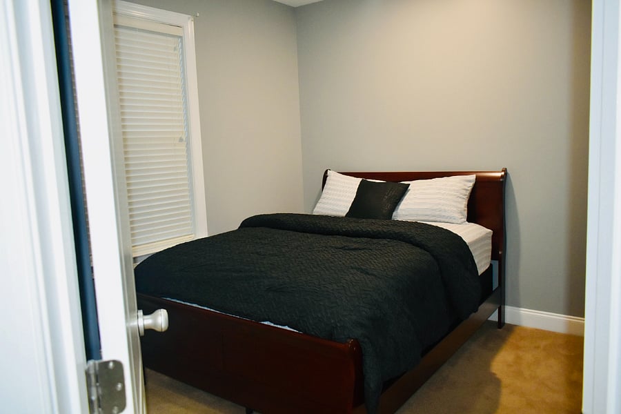 Bedroom 2 with smart door lock