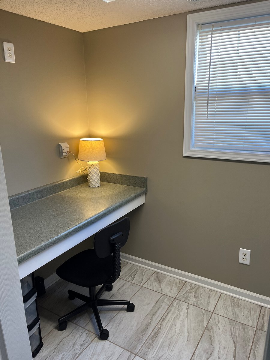 small office area or storage area
