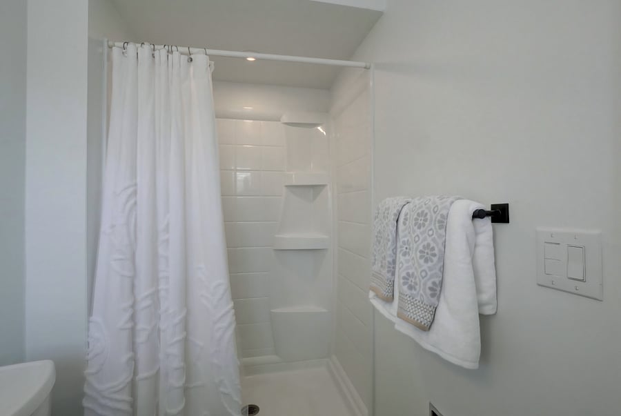 Master bathroom step free