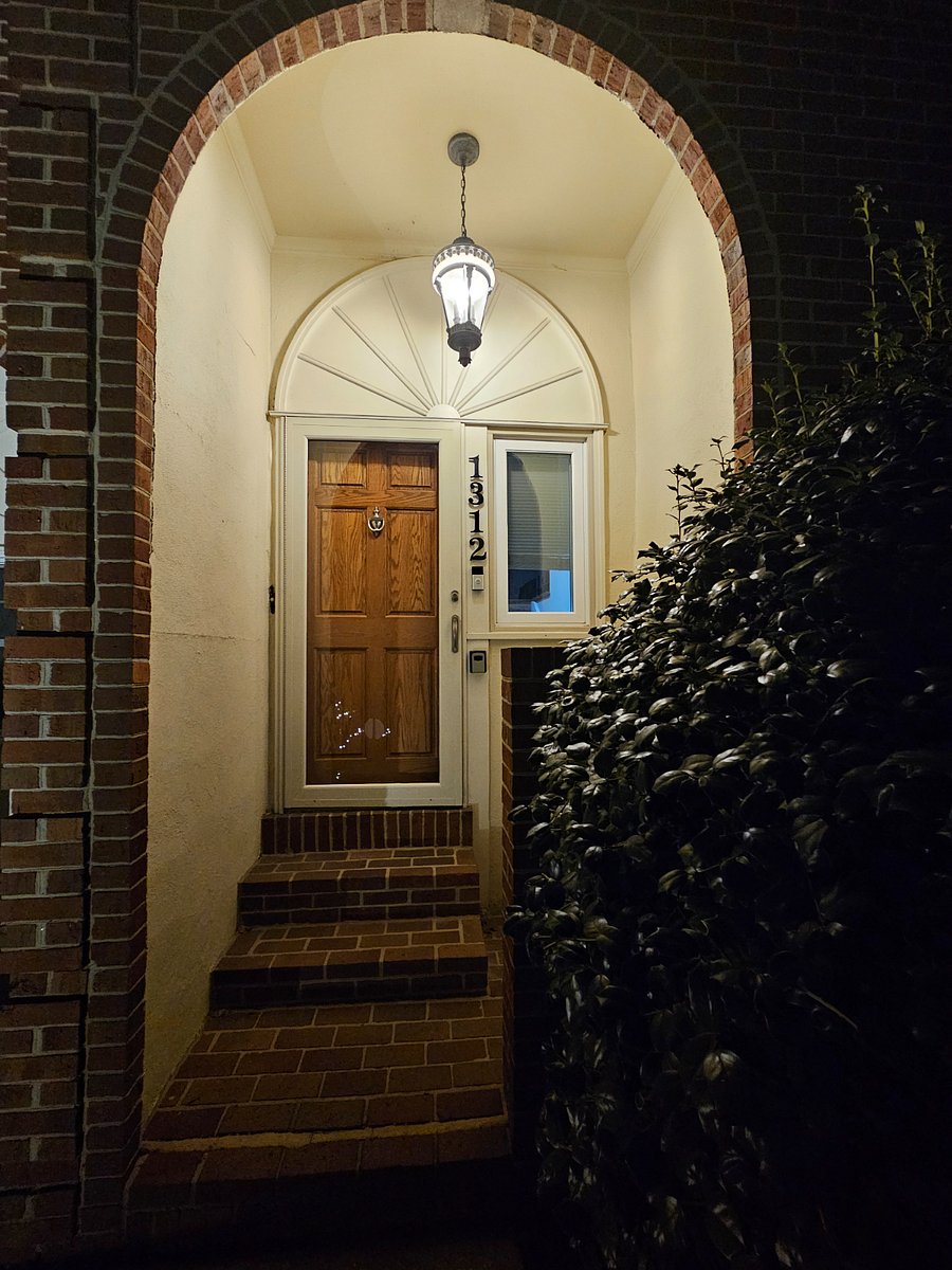 Front Door at Night