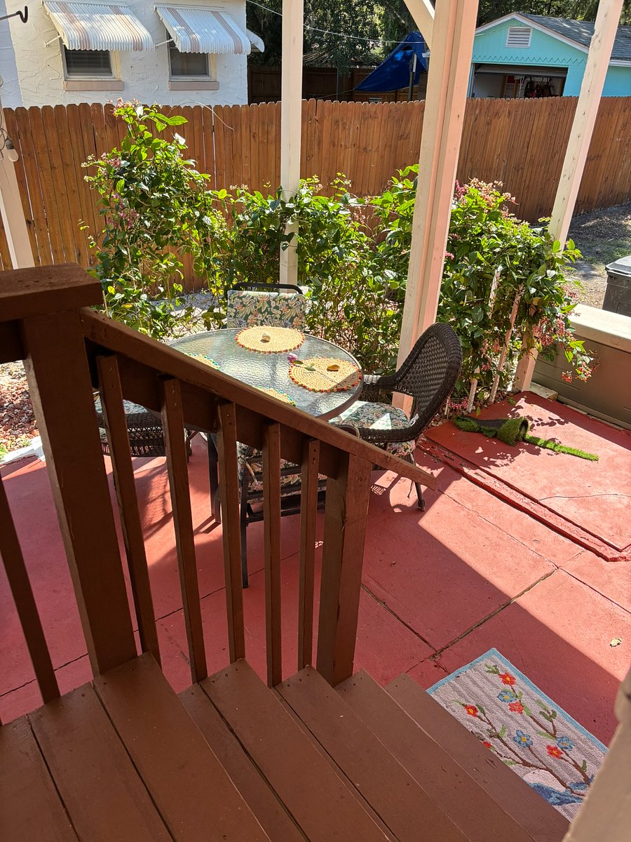 2nd entry/ exit to back covered patio