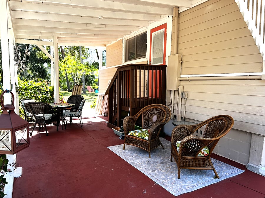 Back covered patio