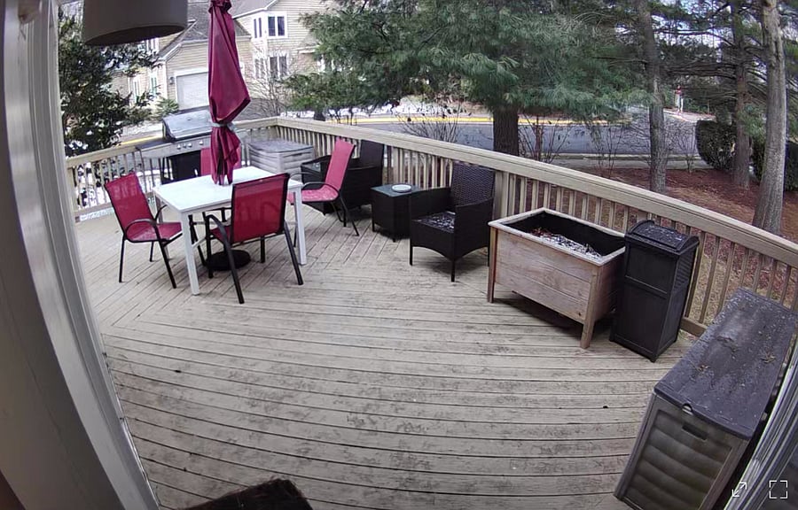 Deck off of kitchen